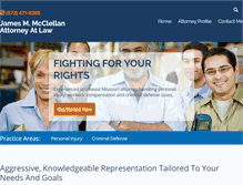 Tablet Screenshot of mcclellanlawfirm.com